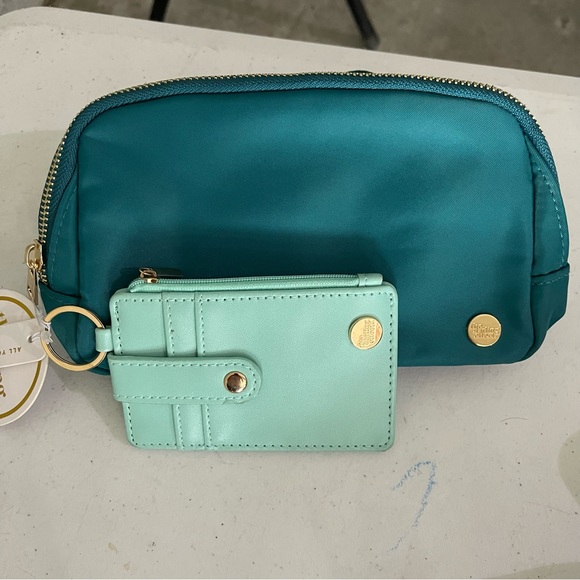 BRAND NEW WITH TAGS All You Need Belt Bag + Wallet Pink Teal and Clementine - Picture 7 of 9